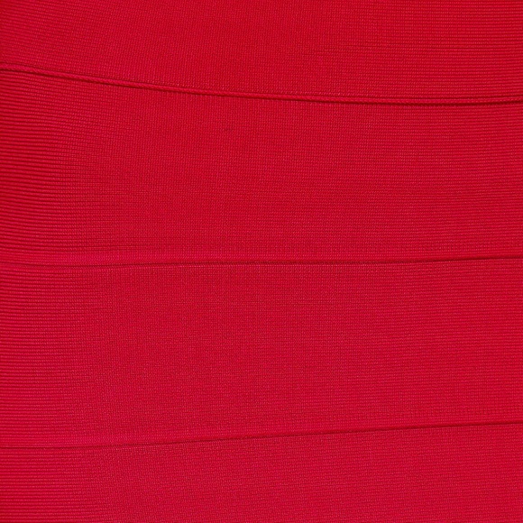 BCBGMAXAZRIA Red Simone Bandage Skirt - Picture 7 of 7